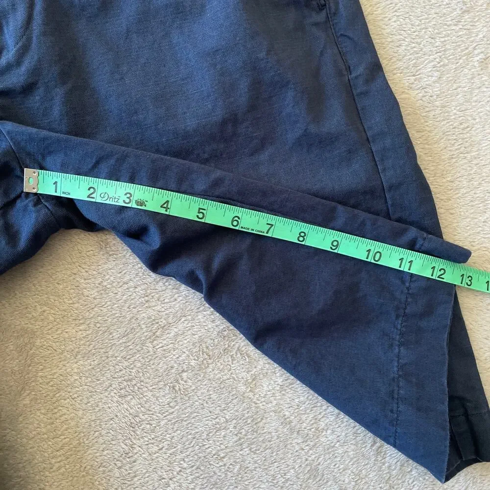 J Lindeberg Shorts Mens 32 Blue Linen Blend Golf Activewear Casual Classic